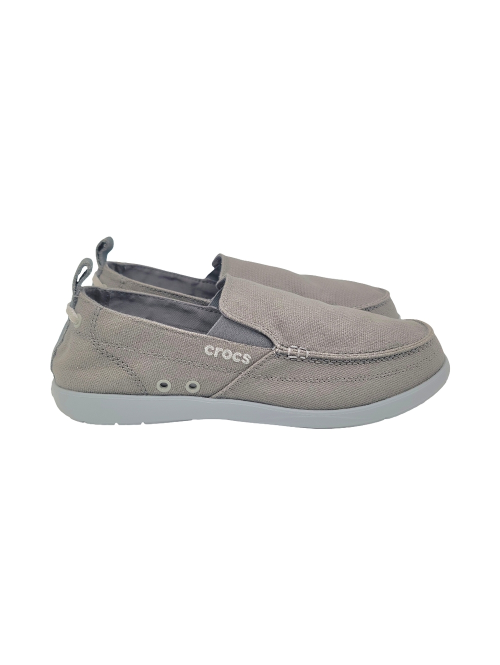 Crocs Walu Slip On Loafers Slate Grey• Like new• Men's Size 10 - Picture 2 of 8